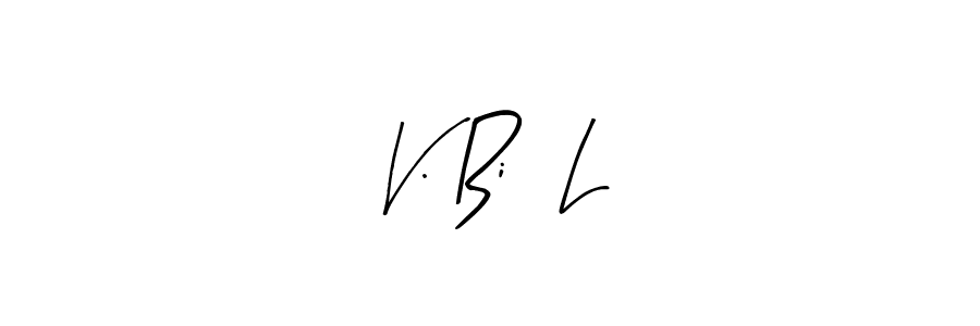 Also we have V. Bi   L name is the best signature style. Create professional handwritten signature collection using Arty Signature autograph style. V. Bi   L signature style 8 images and pictures png