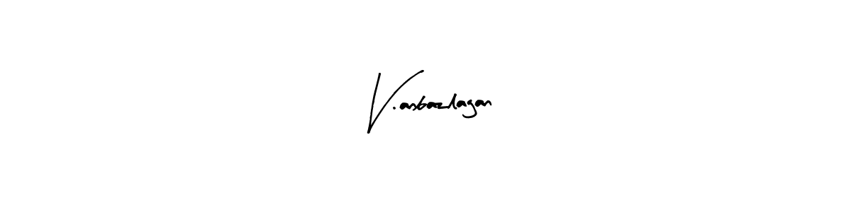 Use a signature maker to create a handwritten signature online. With this signature software, you can design (Arty Signature) your own signature for name V.anbazlagan. V.anbazlagan signature style 8 images and pictures png