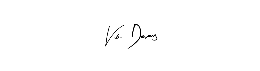 Design your own signature with our free online signature maker. With this signature software, you can create a handwritten (Arty Signature) signature for name V.b. Devang. V.b. Devang signature style 8 images and pictures png