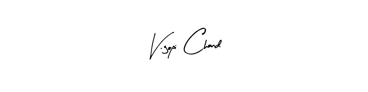 V.gopi Chand stylish signature style. Best Handwritten Sign (Arty Signature) for my name. Handwritten Signature Collection Ideas for my name V.gopi Chand. V.gopi Chand signature style 8 images and pictures png