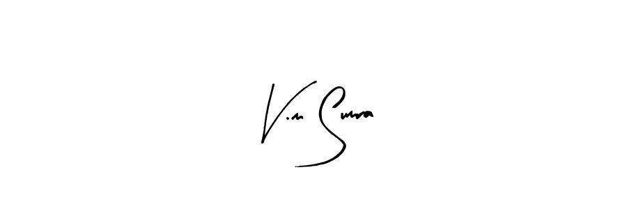 Also we have V.m Sumra name is the best signature style. Create professional handwritten signature collection using Arty Signature autograph style. V.m Sumra signature style 8 images and pictures png
