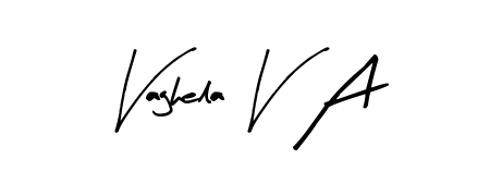 It looks like you need a new signature style for name Vaghela V A. Design unique handwritten (Arty Signature) signature with our free signature maker in just a few clicks. Vaghela V A signature style 8 images and pictures png