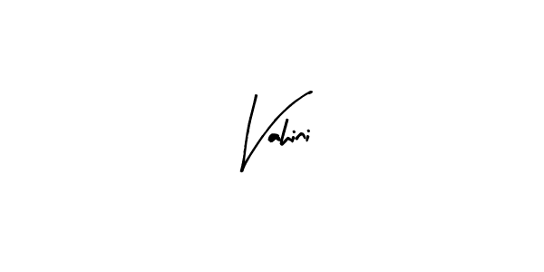 How to make Vahini name signature. Use Arty Signature style for creating short signs online. This is the latest handwritten sign. Vahini signature style 8 images and pictures png