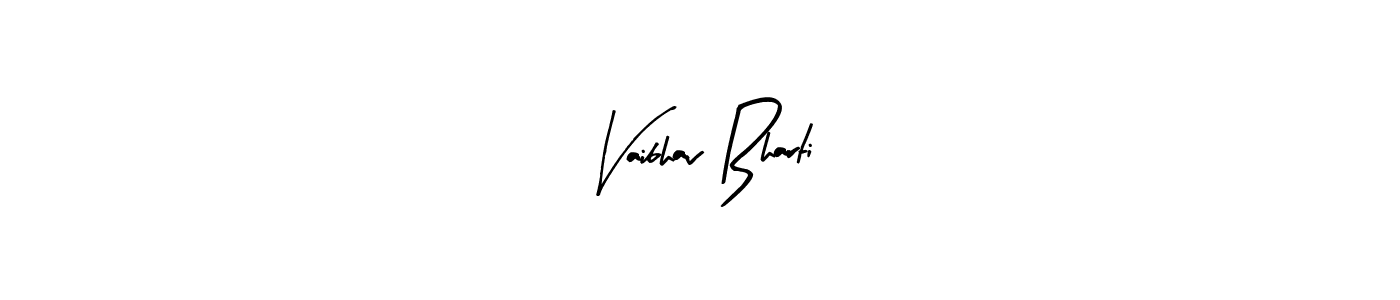 Also You can easily find your signature by using the search form. We will create Vaibhav Bharti name handwritten signature images for you free of cost using Arty Signature sign style. Vaibhav Bharti signature style 8 images and pictures png