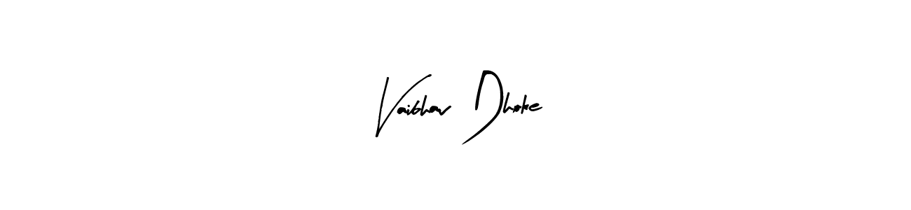 Here are the top 10 professional signature styles for the name Vaibhav Dhoke. These are the best autograph styles you can use for your name. Vaibhav Dhoke signature style 8 images and pictures png