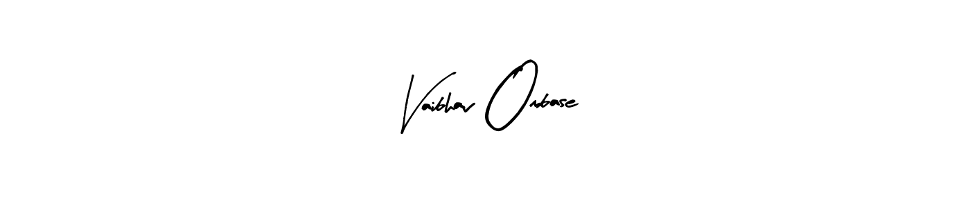Similarly Arty Signature is the best handwritten signature design. Signature creator online .You can use it as an online autograph creator for name Vaibhav Ombase. Vaibhav Ombase signature style 8 images and pictures png