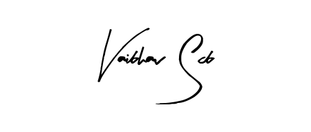 Create an unforgettable impression when signing with Vaibhav Scb name styled in Arty Signature typography. 100% free online generator. Vaibhav Scb signature style 8 images and pictures png