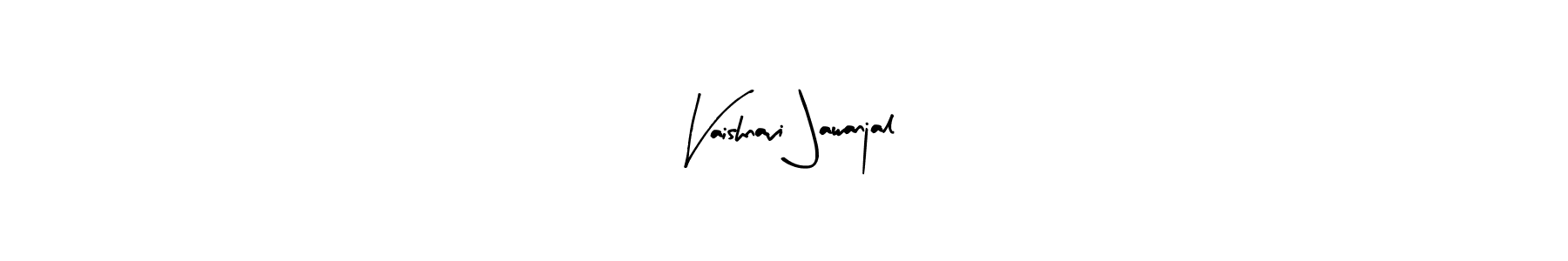 Use a signature maker to create a handwritten signature online. With this signature software, you can design (Arty Signature) your own signature for name Vaishnavi Jawanjal. Vaishnavi Jawanjal signature style 8 images and pictures png