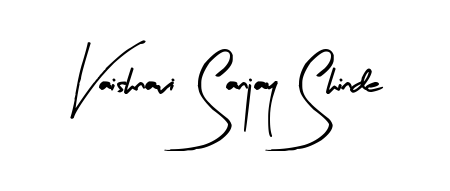 Personalize your online presence with Vaishnavi Sanjay Shinde signature rendered in elegant Arty Signature font. Great for website footers and blogs. Vaishnavi Sanjay Shinde signature style 8 images and pictures png