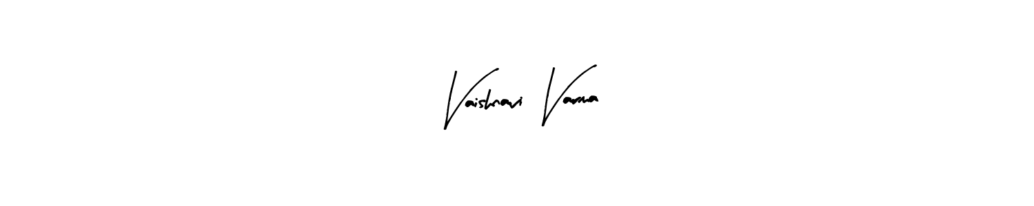 This is the best signature style for the Vaishnavi Varma name. Also you like these signature font (Arty Signature). Mix name signature. Vaishnavi Varma signature style 8 images and pictures png