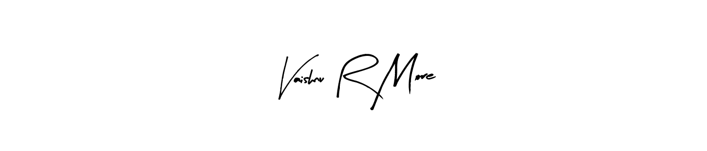 Vaishnu R More stylish signature style. Best Handwritten Sign (Arty Signature) for my name. Handwritten Signature Collection Ideas for my name Vaishnu R More. Vaishnu R More signature style 8 images and pictures png