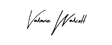 Valarie Walcott stylish signature style. Best Handwritten Sign (Arty Signature) for my name. Handwritten Signature Collection Ideas for my name Valarie Walcott. Valarie Walcott signature style 8 images and pictures png