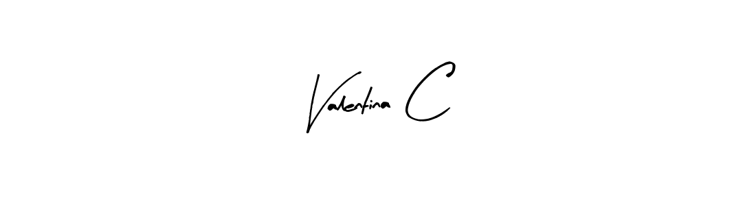 Design your own signature with our free online signature maker. With this signature software, you can create a handwritten (Arty Signature) signature for name Valentina C. Valentina C signature style 8 images and pictures png