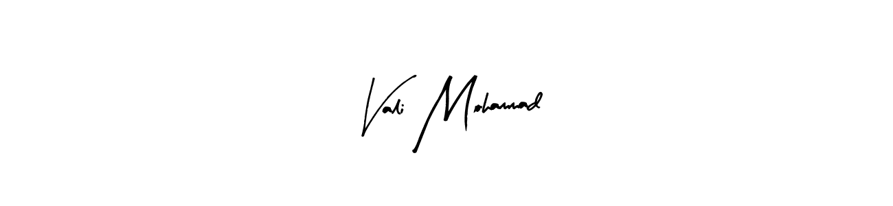 Use a signature maker to create a handwritten signature online. With this signature software, you can design (Arty Signature) your own signature for name Vali Mohammad. Vali Mohammad signature style 8 images and pictures png