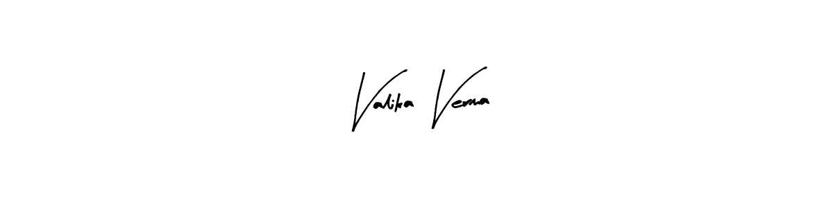 Make a beautiful signature design for name Valika Verma. Use this online signature maker to create a handwritten signature for free. Valika Verma signature style 8 images and pictures png