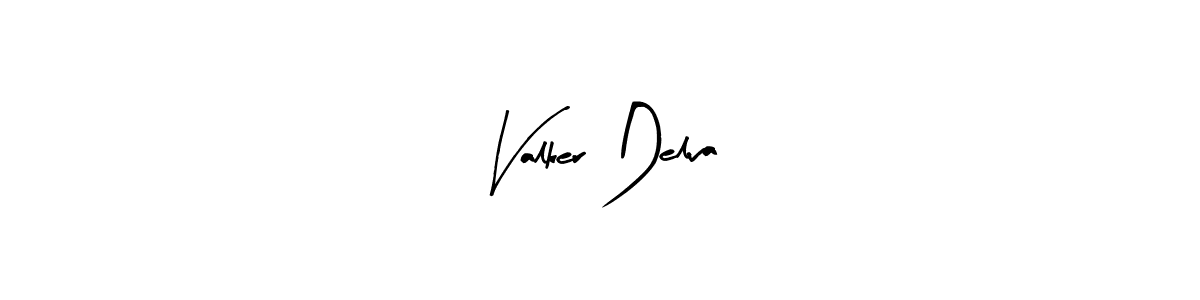 How to make Valker Delva name signature. Use Arty Signature style for creating short signs online. This is the latest handwritten sign. Valker Delva signature style 8 images and pictures png