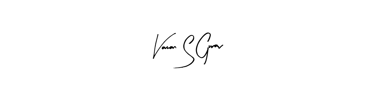 Also we have Vaman S Gurav name is the best signature style. Create professional handwritten signature collection using Arty Signature autograph style. Vaman S Gurav signature style 8 images and pictures png