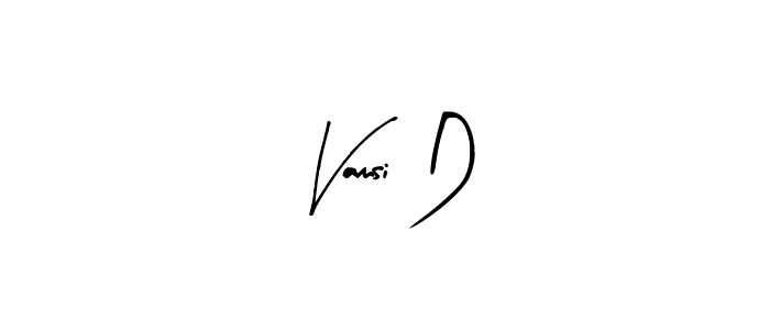 Design your own signature with our free online signature maker. With this signature software, you can create a handwritten (Arty Signature) signature for name Vamsi D. Vamsi D signature style 8 images and pictures png