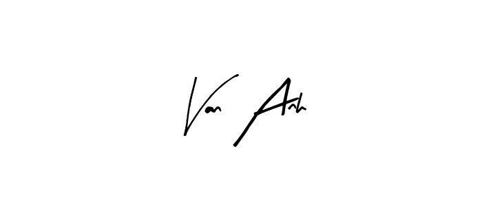 Make a beautiful signature design for name Van Anh. With this signature (Arty Signature) style, you can create a handwritten signature for free. Van Anh signature style 8 images and pictures png