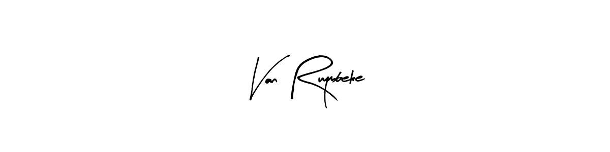 Arty Signature is a professional signature style that is perfect for those who want to add a touch of class to their signature. It is also a great choice for those who want to make their signature more unique. Get Van Ruymbeke name to fancy signature for free. Van Ruymbeke signature style 8 images and pictures png