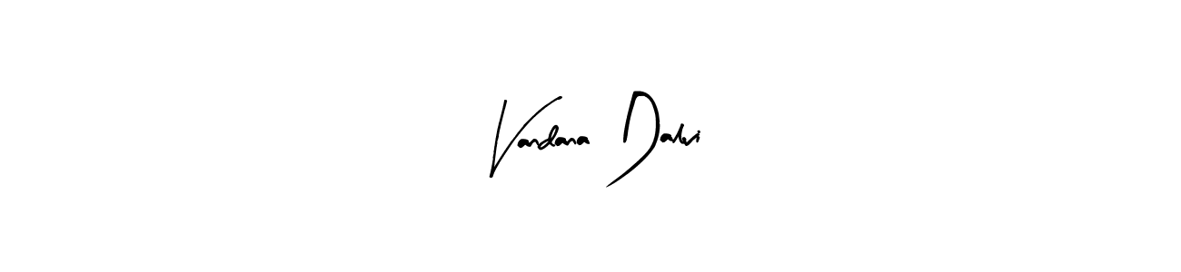 The best way (Arty Signature) to make a short signature is to pick only two or three words in your name. The name Vandana Dalvi include a total of six letters. For converting this name. Vandana Dalvi signature style 8 images and pictures png