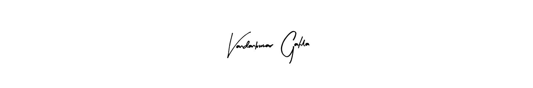 It looks lik you need a new signature style for name Vandankumar  Gatla. Design unique handwritten (Arty Signature) signature with our free signature maker in just a few clicks. Vandankumar  Gatla signature style 8 images and pictures png