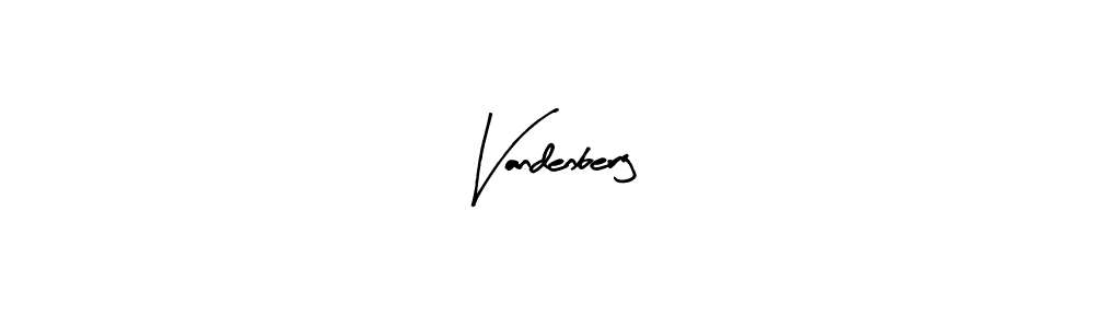 Design your own signature with our free online signature maker. With this signature software, you can create a handwritten (Arty Signature) signature for name Vandenberg. Vandenberg signature style 8 images and pictures png