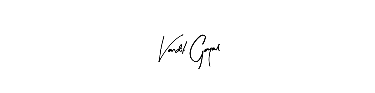 This is the best signature style for the Vandit Goyal name. Also you like these signature font (Arty Signature). Mix name signature. Vandit Goyal signature style 8 images and pictures png