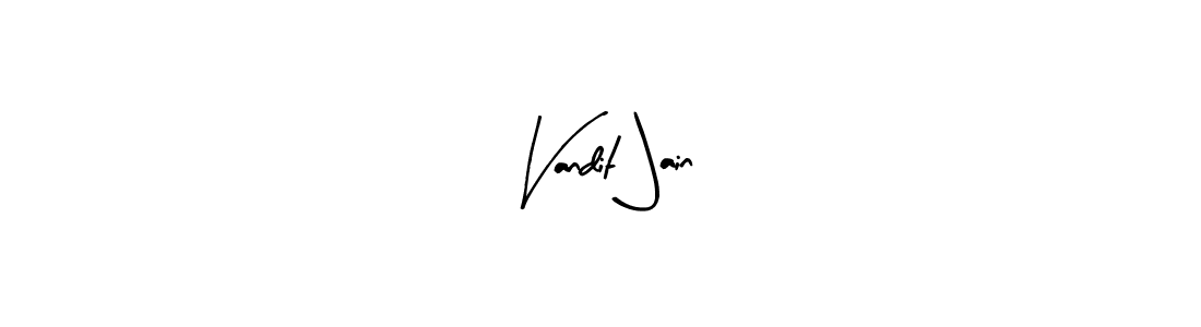 How to make Vandit Jain signature? Arty Signature is a professional autograph style. Create handwritten signature for Vandit Jain name. Vandit Jain signature style 8 images and pictures png