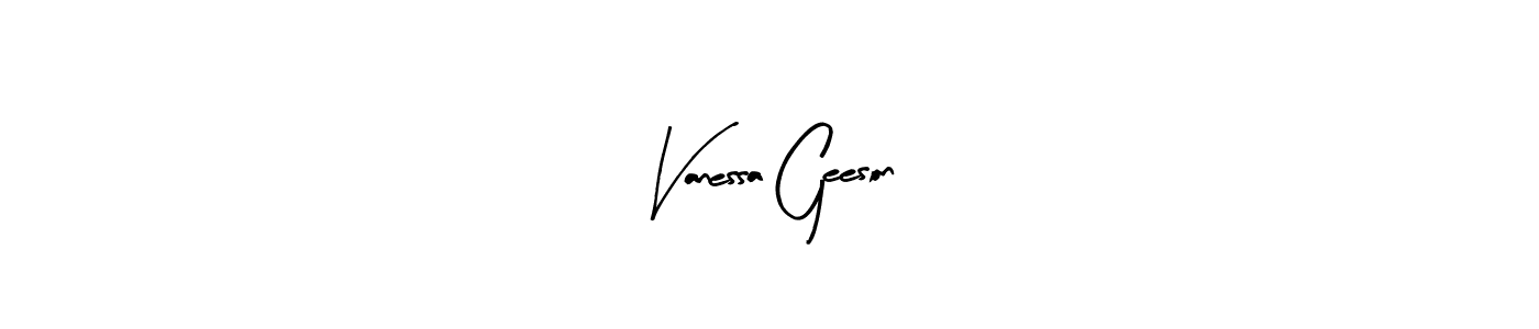 Also we have Vanessa Geeson name is the best signature style. Create professional handwritten signature collection using Arty Signature autograph style. Vanessa Geeson signature style 8 images and pictures png