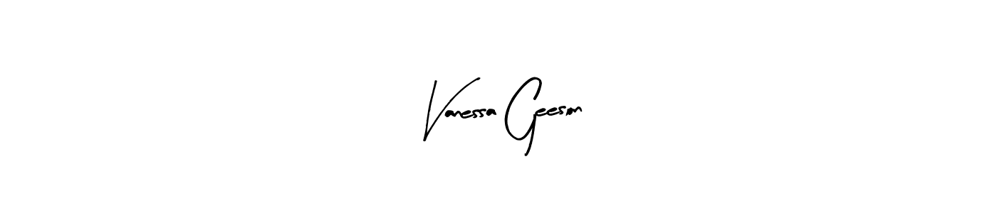 Use a signature maker to create a handwritten signature online. With this signature software, you can design (Arty Signature) your own signature for name Vanessa Geeson. Vanessa Geeson signature style 8 images and pictures png