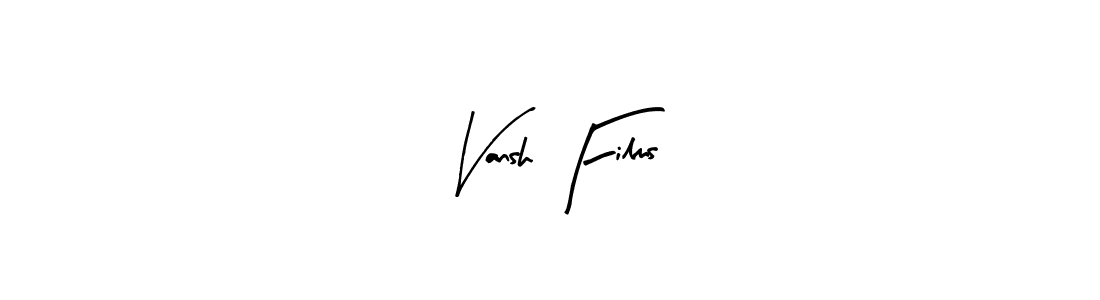 How to Draw Vansh Films signature style? Arty Signature is a latest design signature styles for name Vansh Films. Vansh Films signature style 8 images and pictures png