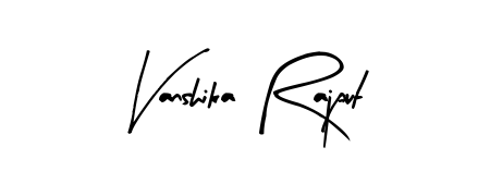 Practice writing Vanshika Rajput with the flow of Arty Signature lettering. A fantastic source of inspiration for developing your personal signature style. Vanshika Rajput signature style 8 images and pictures png