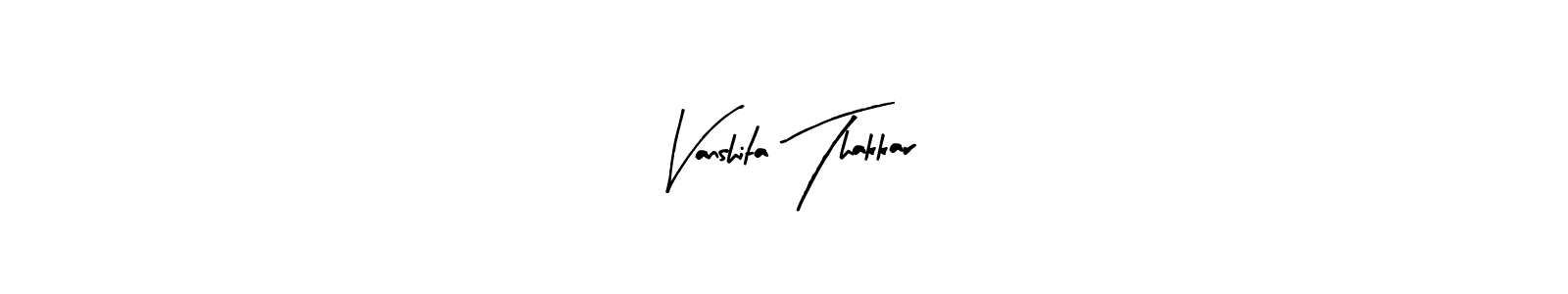 if you are searching for the best signature style for your name Vanshita Thakkar. so please give up your signature search. here we have designed multiple signature styles  using Arty Signature. Vanshita Thakkar signature style 8 images and pictures png