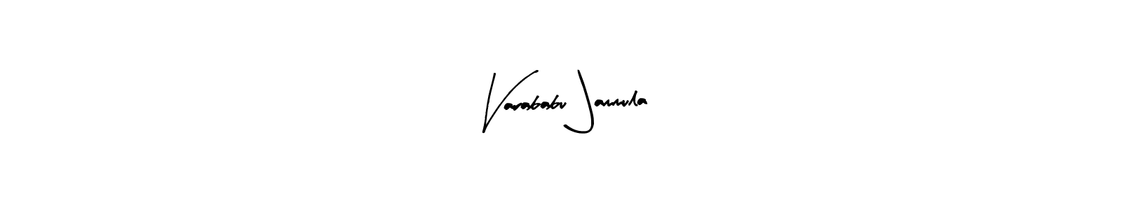 Design your own signature with our free online signature maker. With this signature software, you can create a handwritten (Arty Signature) signature for name Varababu Jammula. Varababu Jammula signature style 8 images and pictures png