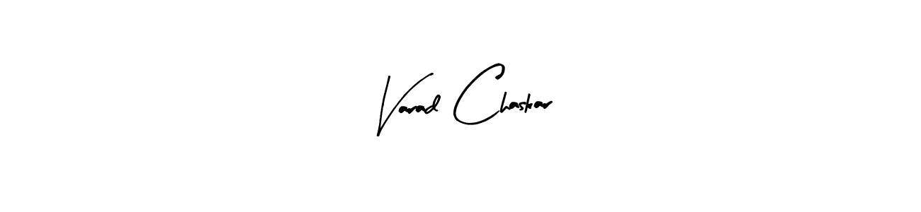 Use a signature maker to create a handwritten signature online. With this signature software, you can design (Arty Signature) your own signature for name Varad Chaskar. Varad Chaskar signature style 8 images and pictures png