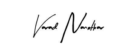 How to make Varad Nanotkar signature? Arty Signature is a professional autograph style. Create handwritten signature for Varad Nanotkar name. Varad Nanotkar signature style 8 images and pictures png