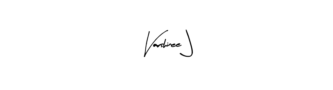Design your own signature with our free online signature maker. With this signature software, you can create a handwritten (Arty Signature) signature for name Varshinee J. Varshinee J signature style 8 images and pictures png