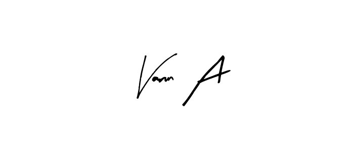 How to Draw Varun A signature style? Arty Signature is a latest design signature styles for name Varun A. Varun A signature style 8 images and pictures png