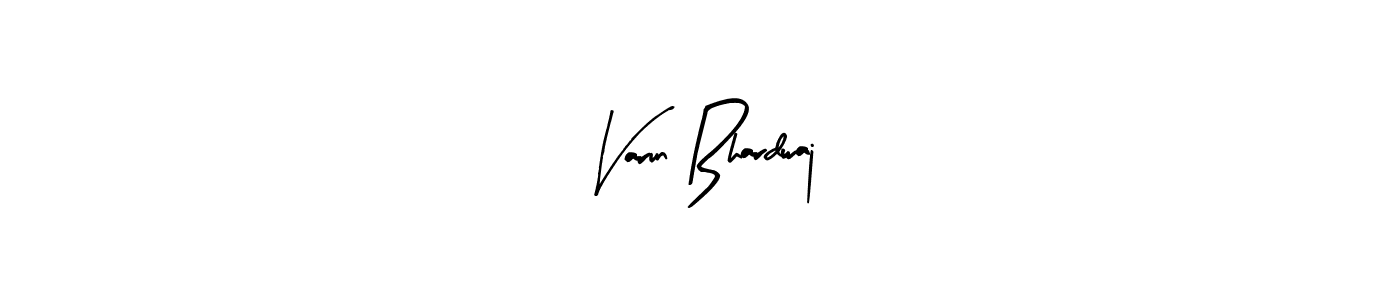 Use a signature maker to create a handwritten signature online. With this signature software, you can design (Arty Signature) your own signature for name Varun Bhardwaj. Varun Bhardwaj signature style 8 images and pictures png