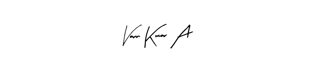Create a beautiful signature design for name Varun Kumar A. With this signature (Arty Signature) fonts, you can make a handwritten signature for free. Varun Kumar A signature style 8 images and pictures png