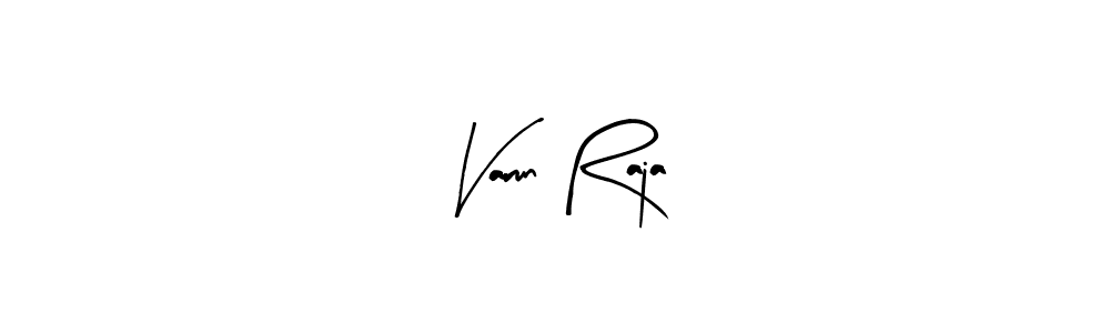 How to make Varun Raja name signature. Use Arty Signature style for creating short signs online. This is the latest handwritten sign. Varun Raja signature style 8 images and pictures png