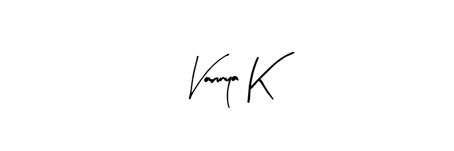You can use this online signature creator to create a handwritten signature for the name Varunya K. This is the best online autograph maker. Varunya K signature style 8 images and pictures png