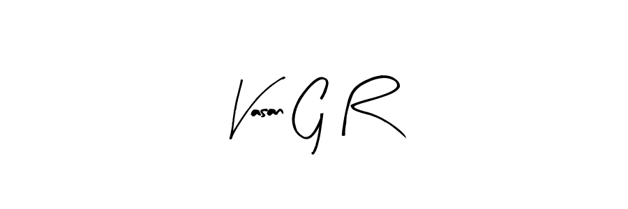 Also You can easily find your signature by using the search form. We will create Vasan G R name handwritten signature images for you free of cost using Arty Signature sign style. Vasan G R signature style 8 images and pictures png