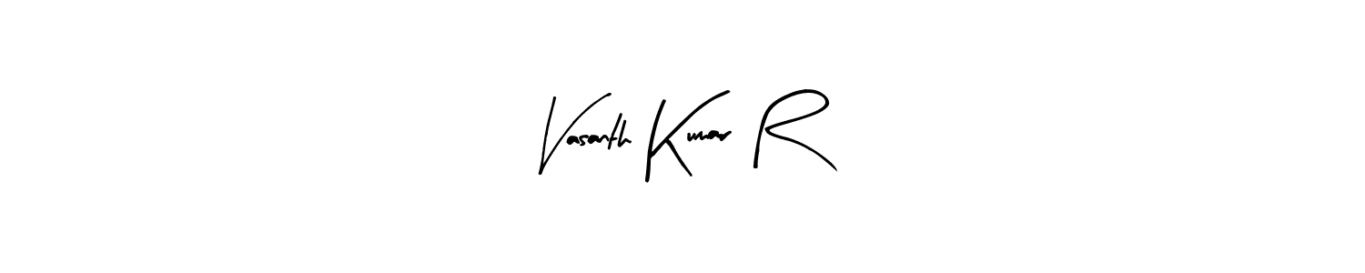 Make a short Vasanth Kumar R signature style. Manage your documents anywhere anytime using Arty Signature. Create and add eSignatures, submit forms, share and send files easily. Vasanth Kumar R signature style 8 images and pictures png