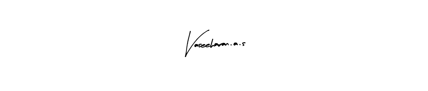 Use a signature maker to create a handwritten signature online. With this signature software, you can design (Arty Signature) your own signature for name Vaseeharan.a.s. Vaseeharan.a.s signature style 8 images and pictures png