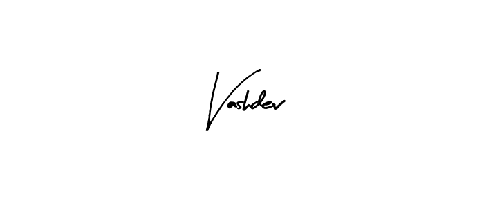 How to make Vashdev name signature. Use Arty Signature style for creating short signs online. This is the latest handwritten sign. Vashdev signature style 8 images and pictures png