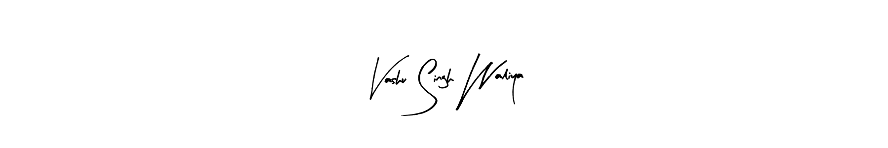 Use a signature maker to create a handwritten signature online. With this signature software, you can design (Arty Signature) your own signature for name Vashu Singh Waliya. Vashu Singh Waliya signature style 8 images and pictures png