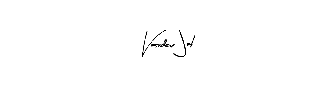 Similarly Arty Signature is the best handwritten signature design. Signature creator online .You can use it as an online autograph creator for name Vasudev Jat. Vasudev Jat signature style 8 images and pictures png