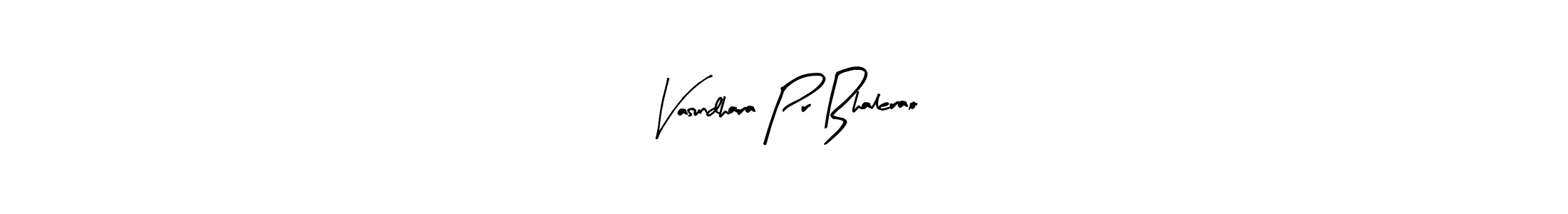 Make a beautiful signature design for name Vasundhara Pr Bhalerao. With this signature (Arty Signature) style, you can create a handwritten signature for free. Vasundhara Pr Bhalerao signature style 8 images and pictures png